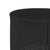 3 Piece Garden Sofa Set Half-Round Black Poly Rattan