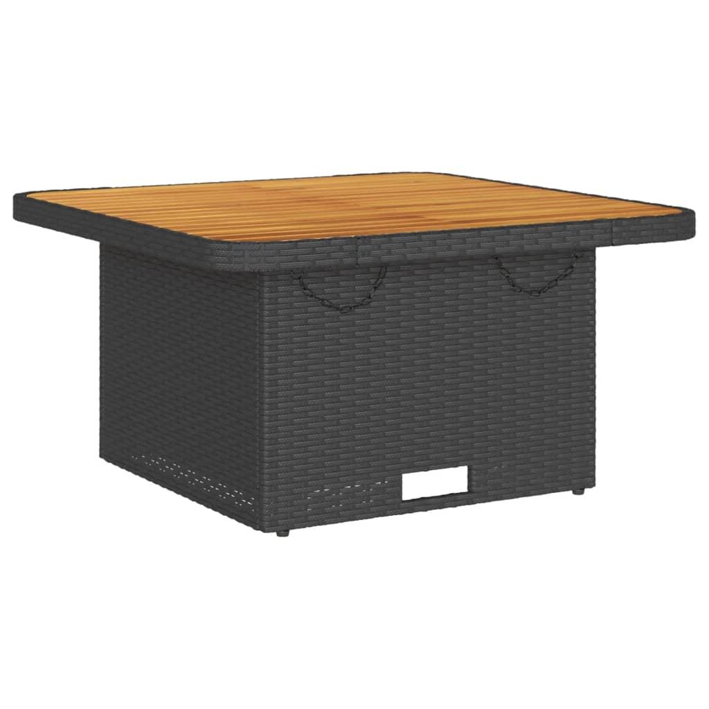 3 Piece Garden Lounge Set with Cushions Black Poly Rattan