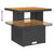 3 Piece Garden Lounge Set with Cushions Black Poly Rattan