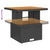 3 Piece Garden Lounge Set with Cushions Black Poly Rattan
