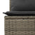 4 Piece Garden Lounge Set with Cushions Grey Poly Rattan