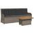 3 Piece Garden Lounge Set with Cushions Grey Poly Rattan