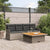 3 Piece Garden Sofa Set with Cushions Grey Poly Rattan