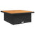 3 Piece Garden Lounge Set with Cushions Black Poly Rattan