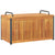 Outdoor Cushion Box 85x45x45/53 cm Solid Wood Acacia and Steel