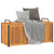 Outdoor Cushion Box 110x45x42/53 cm Solid Wood Acacia and Steel