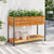 Garden Planter with Shelf 110x45x80 cm Solid Wood Acacia and Steel