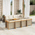 9 Piece Garden Sofa Set with Cushions Beige Poly Rattan