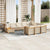 11 Piece Garden Sofa Set with Cushions Beige Poly Rattan