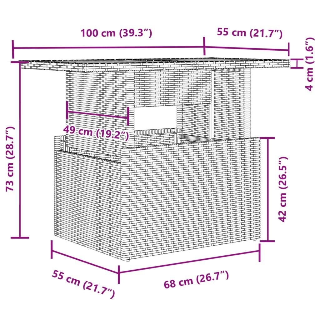 2 Piece Garden Sofa Set with Cushions Grey Poly Rattan and Acacia