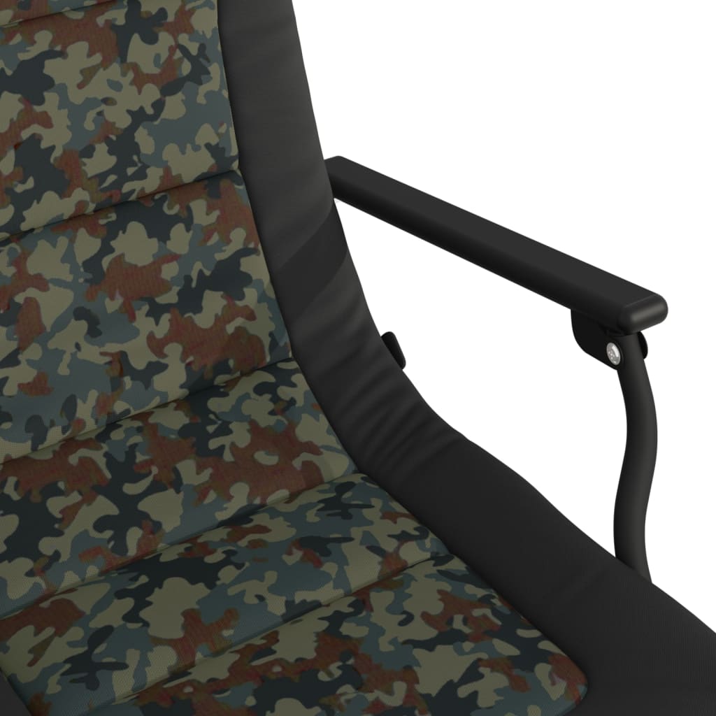 Fishing Chair with Armrest Foldable Camouflage