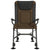 Fishing Chair with Armrest Foldable Taupe