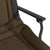 Fishing Chair with Armrest Foldable Taupe