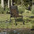 Fishing Chair with Armrest Foldable Taupe