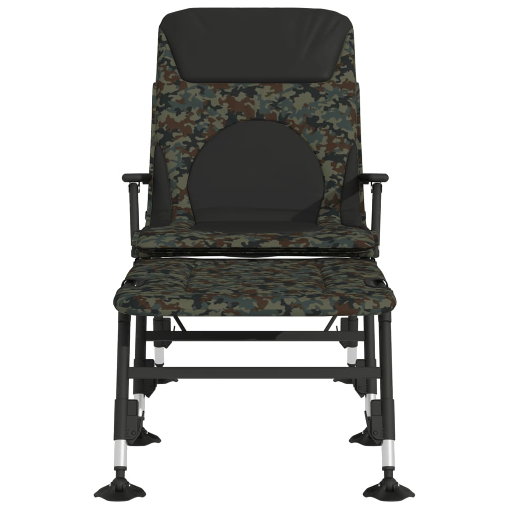 Fishing Bedchair with Adjustable Mud Legs Foldable Camouflage