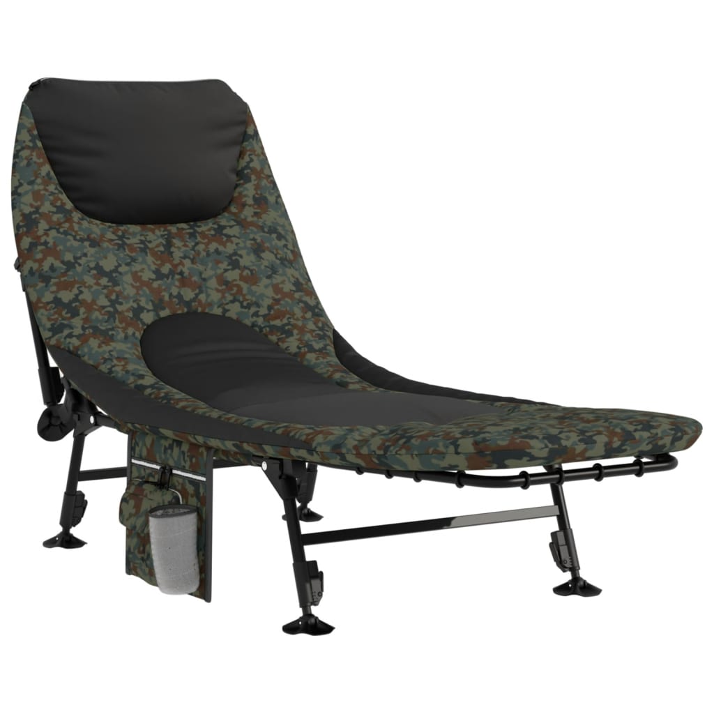 Fishing Bed with Adjustable Mud Legs Foldable Camouflage