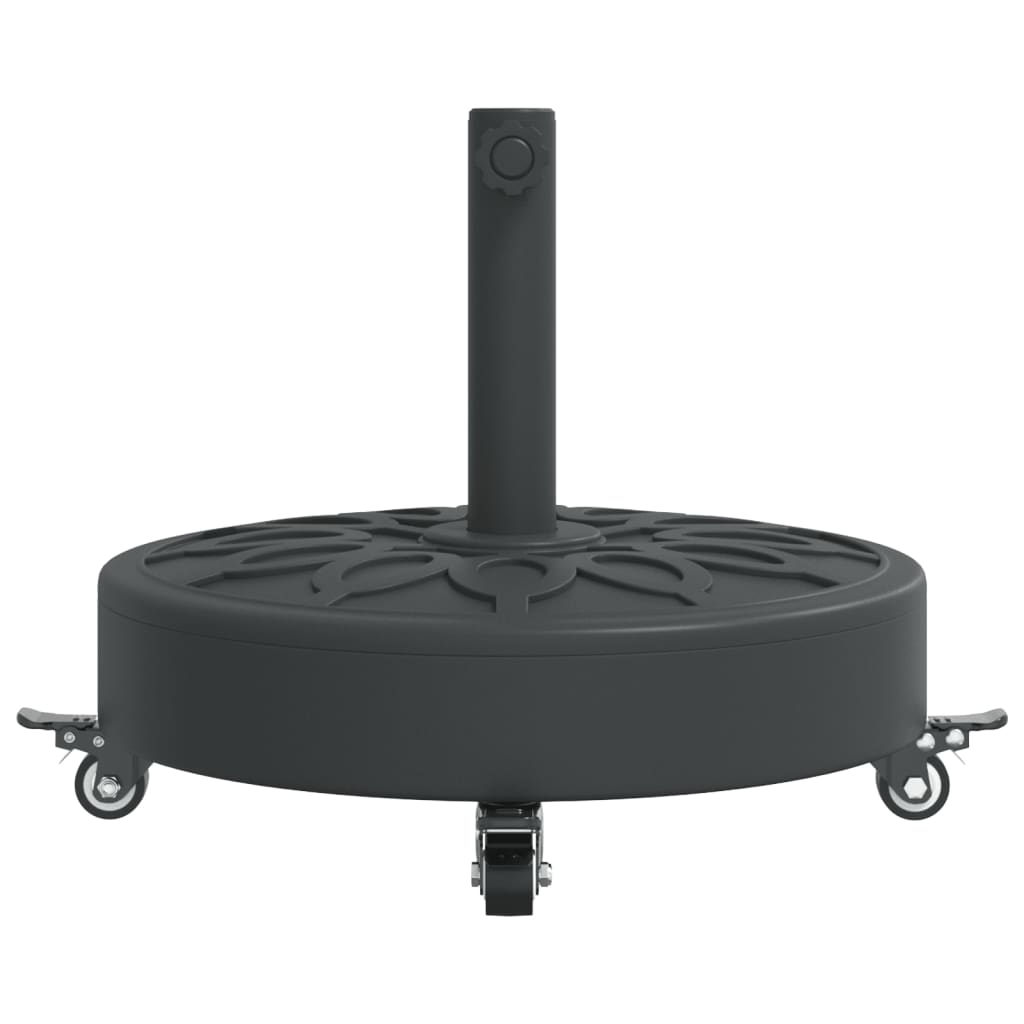 Parasol Base with Wheels for Ø38 / 48 mm Poles 27 kg Round