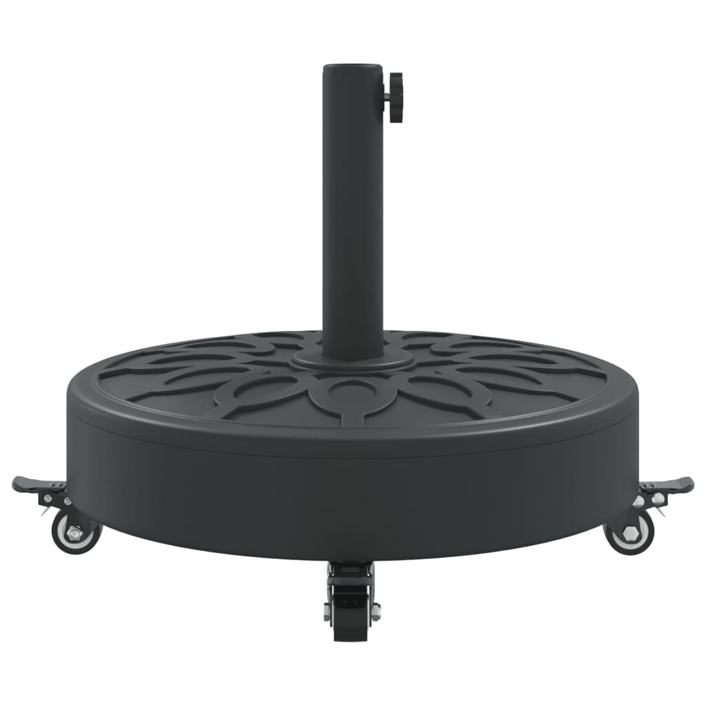 Parasol Base with Wheels for Ø38 / 48 mm Poles 27 kg Round