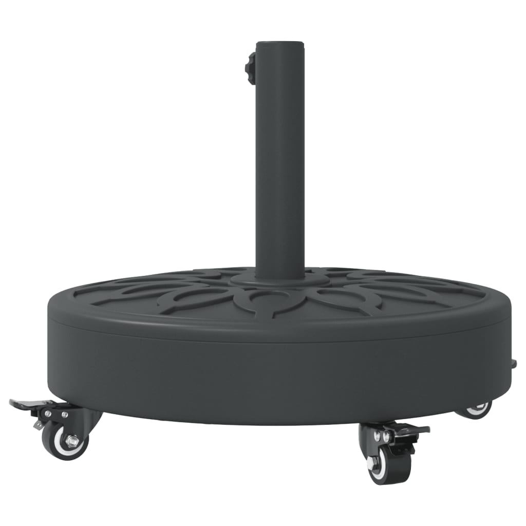 Parasol Base with Wheels for Ø38 / 48 mm Poles 27 kg Round