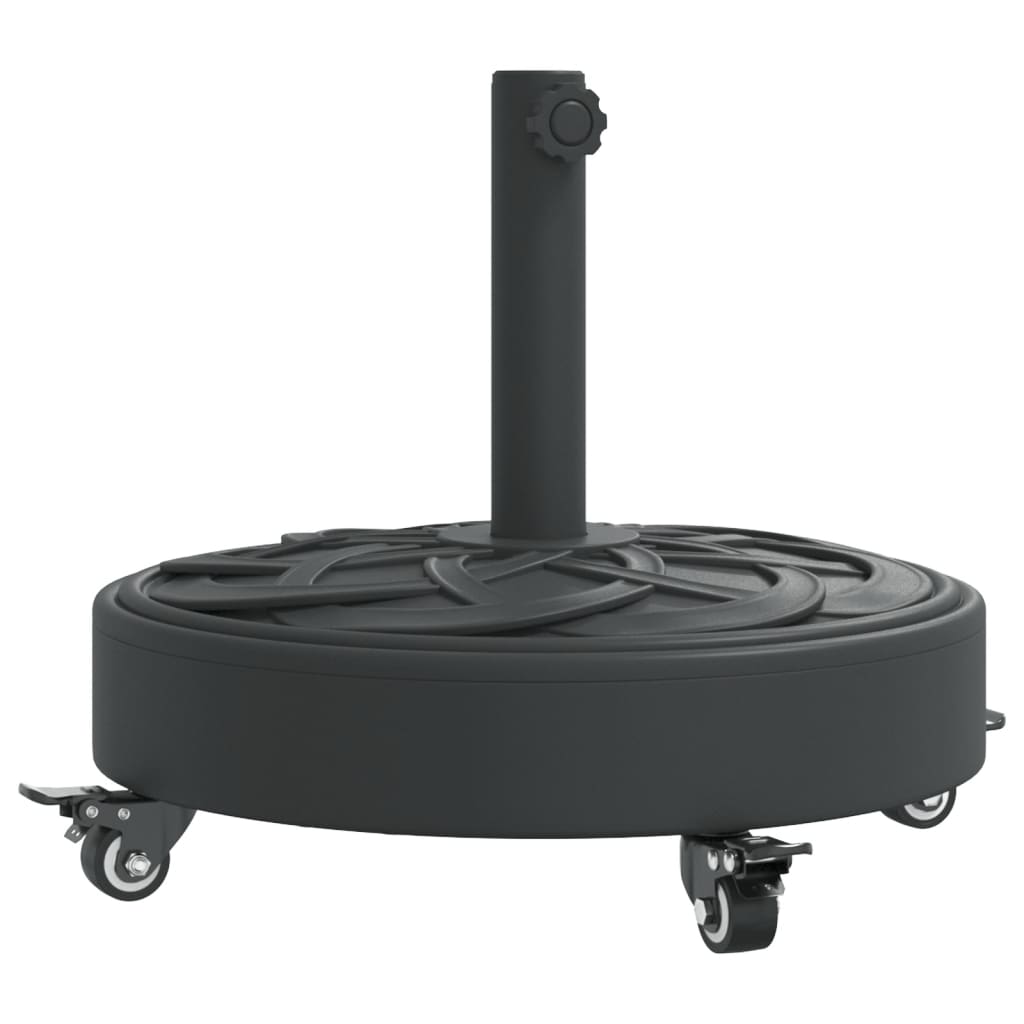 Parasol Base with Wheels for Ø38 / 48 mm Poles 27 kg Round