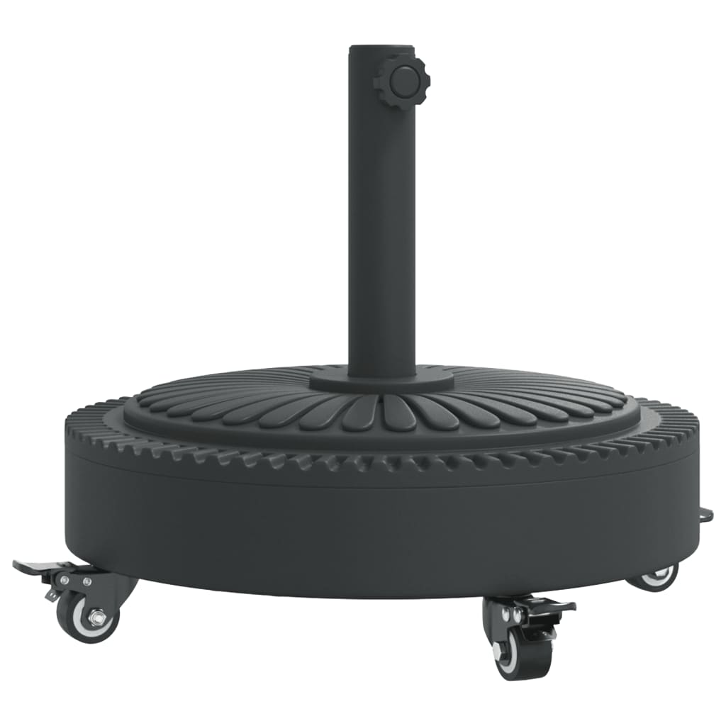 Parasol Base with Wheels for Ø38 / 48 mm Poles 27 kg Round