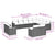 12 Piece Garden Sofa Set with Cushions Black Poly Rattan