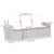 3 Piece Garden Sofa Set with Cushions Beige Poly Rattan