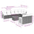 9 Piece Garden Sofa Set with Cushions Black Poly Rattan