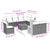 9 Piece Garden Sofa Set with Cushions Black Poly Rattan