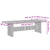 11 Piece Garden Bistro Set with Cushions Grey Poly Rattan
