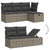 11 Piece Garden Sofa Set with Cushions Grey Poly Rattan