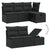 11 Piece Garden Sofa Set with Cushions Black Poly Rattan