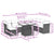 9 Piece Garden Sofa Set with Cushions Black Poly Rattan