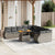 11 Piece Garden Sofa Set with Cushions Grey Poly Rattan