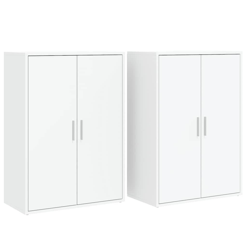 Sideboards 2 pcs White 60x31x84 cm Engineered Wood