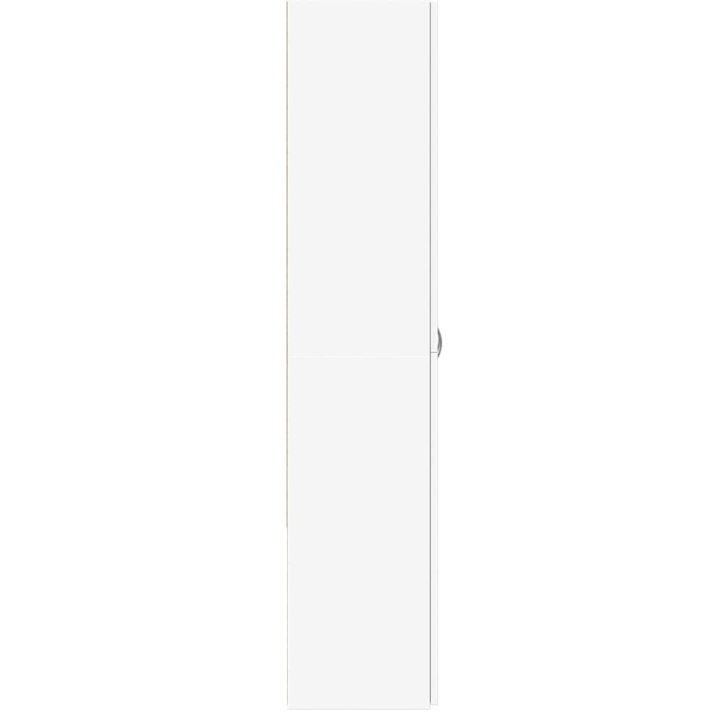 File Cabinet White 60x32x153 cm Engineered Wood
