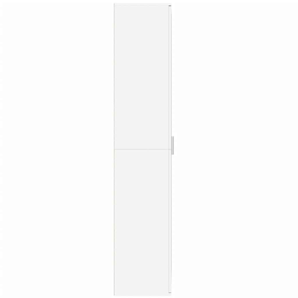 Highboard White 80x35x180 cm Engineered Wood