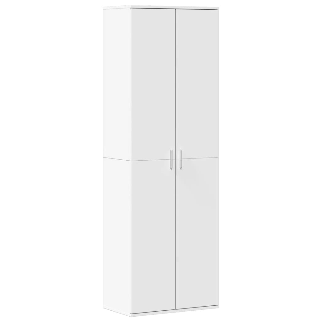 Highboard White 60x35x180 cm Engineered Wood
