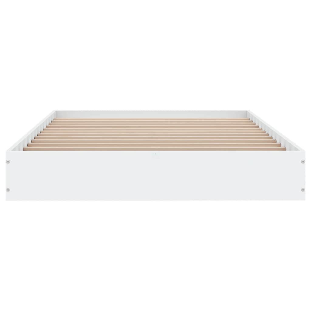 Bed Frame without Mattress White 90x190 cm Engineered Wood