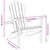 Garden Adirondack Chair 77x78x95 cm Solid Wood Teak