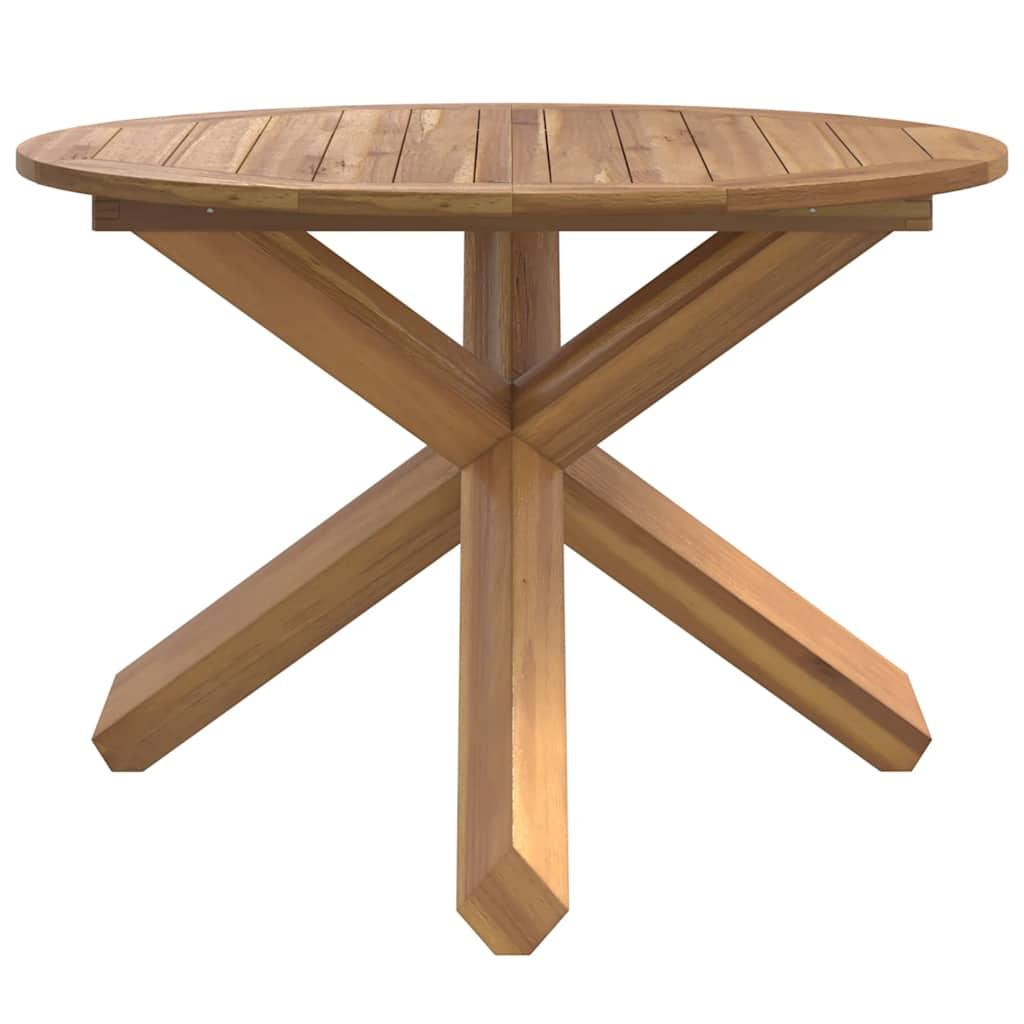 Garden Table Ø109x74 cm Solid Wood Teak