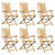 Folding Garden Chairs 6 pcs 53x66x99 cm Bamboo