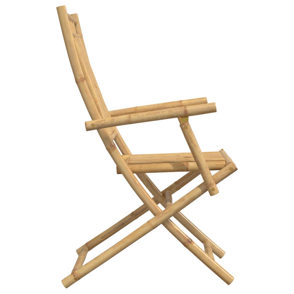 Folding Garden Chairs 6 pcs 53x66x99 cm Bamboo