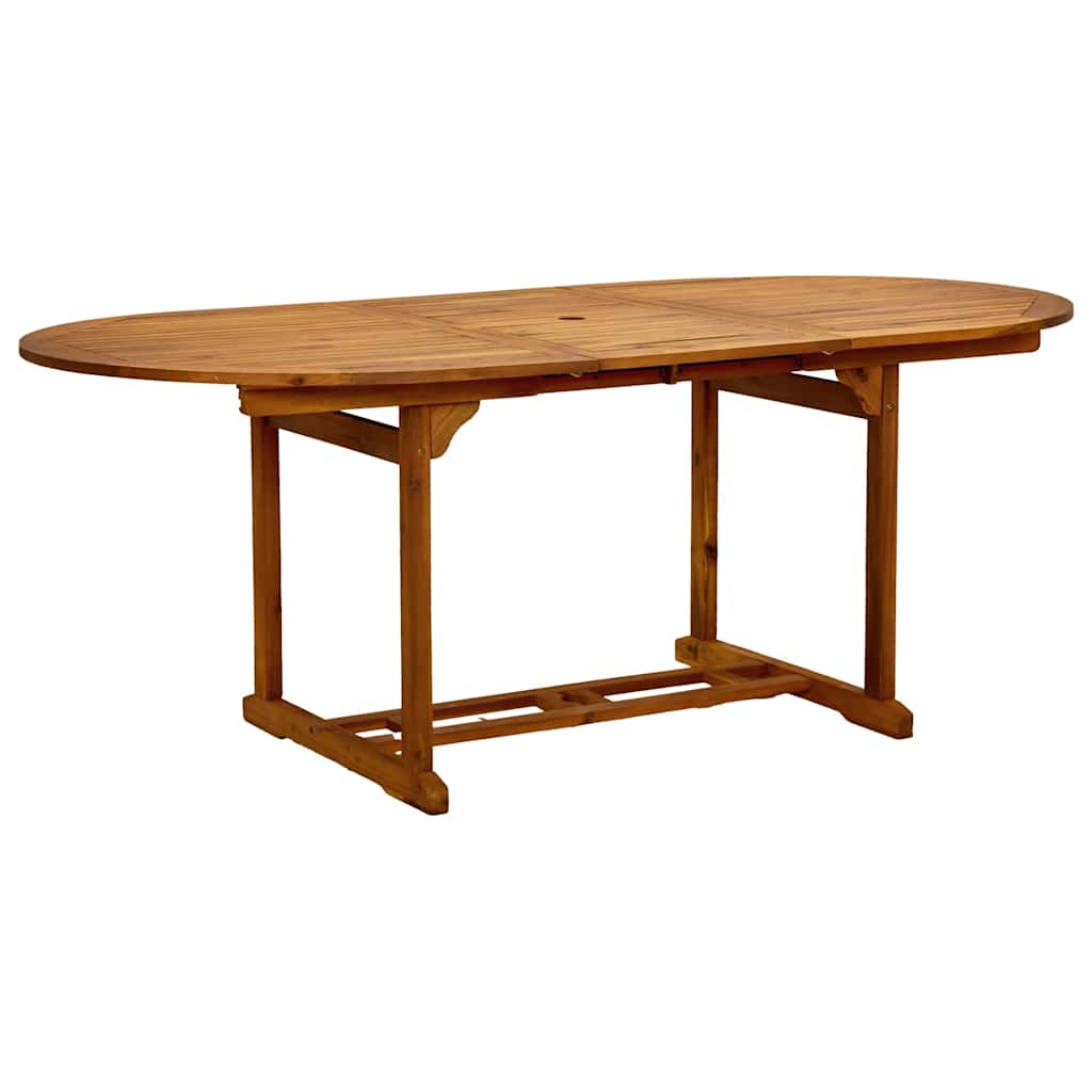 5 Piece Garden Dining Set Solid Wood Acacia and Textilene