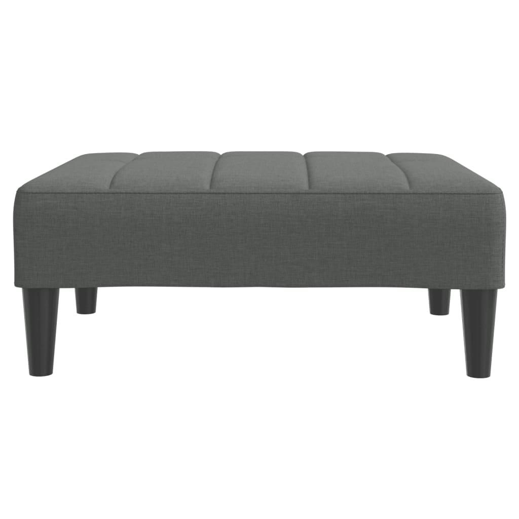 Footstool Dark Grey 77x55x31 cm Fabric