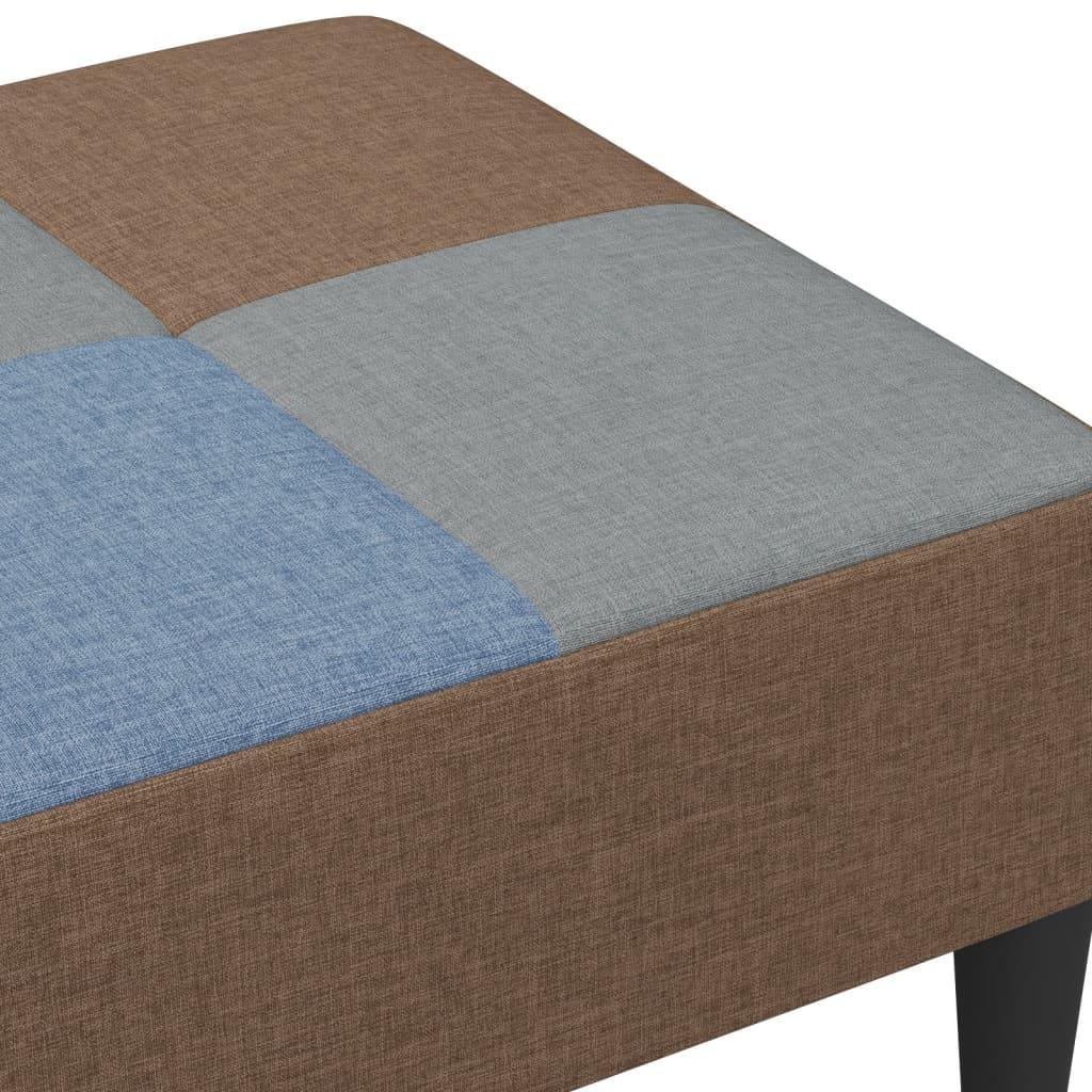 Footstool Patchwork 77x55x31 cm Fabric