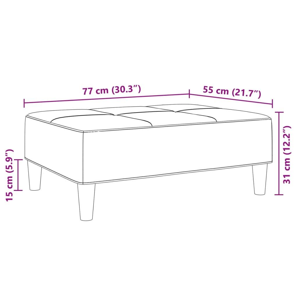 Footstool Patchwork 77x55x31 cm Fabric