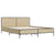Bed Frame without Mattress Sonoma Oak 135x190 cm