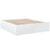 Bed Frame without Mattress White 183x203 cm King
