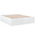 Bed Frame without Mattress White 183x203 cm King